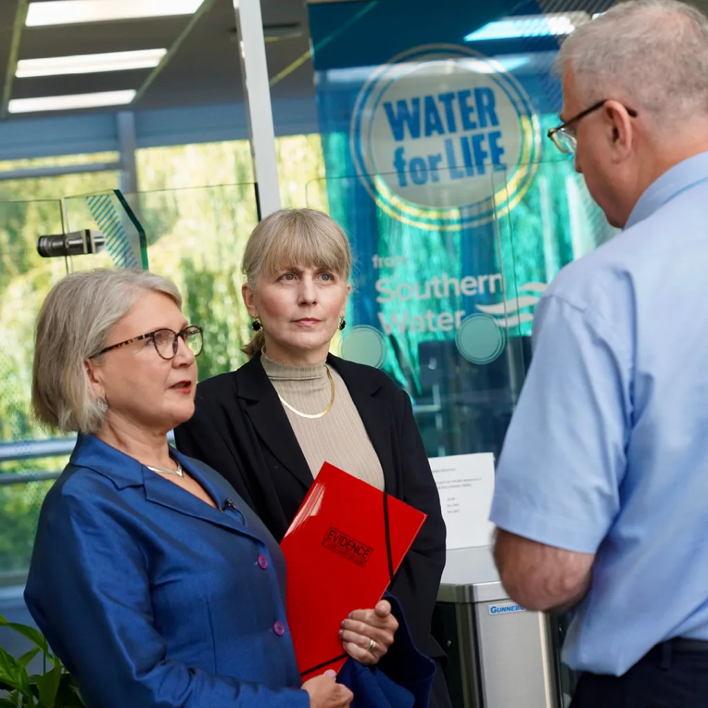 Evidence of crimes committed by Southern Water CEO Lawrence Gosden being delivered to the company on 6 October 2025.